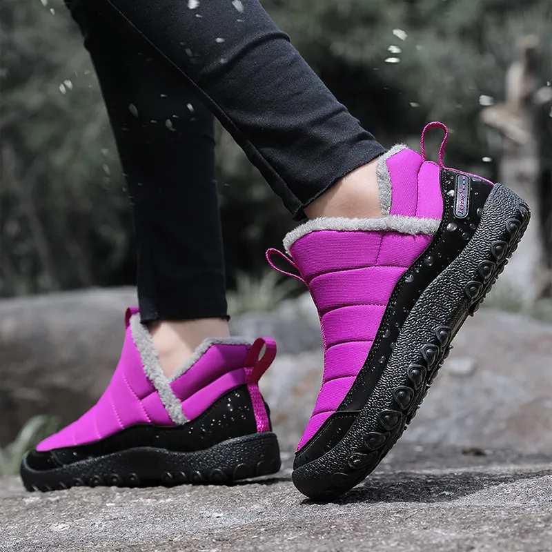 Leyang Low Top Outdoor Shoes Women's Black Rose Red-8