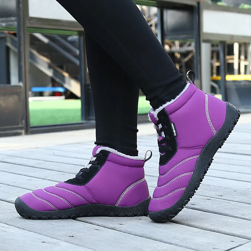Leyang Mid Top Outdoor Shoes Unisex Purple-5