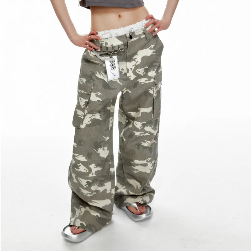 JIKOO Cargo Pants Women's Camouflage-3