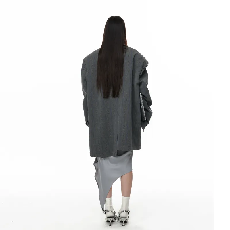 JIKOO Jackets Coats Women's Gray-2
