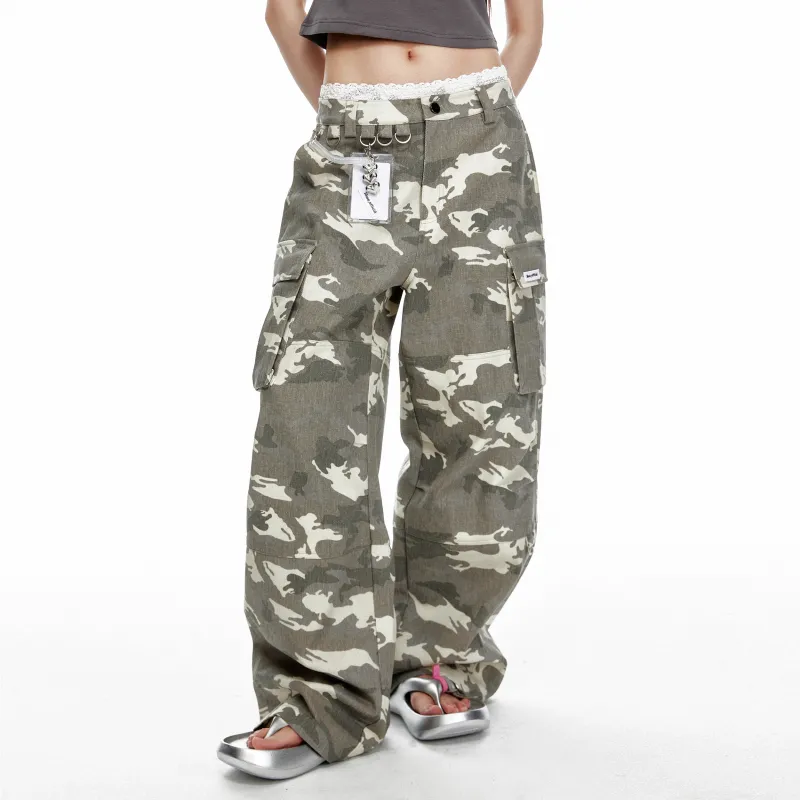 JIKOO Cargo Pants Women's Camouflage-1