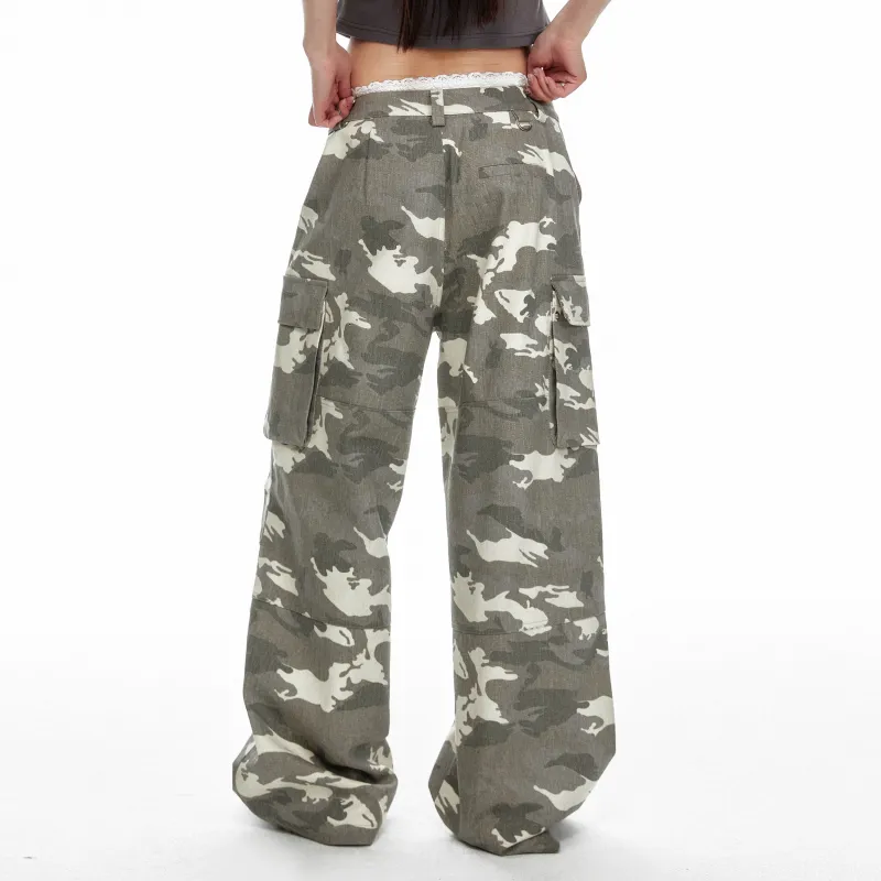 JIKOO Cargo Pants Women's Camouflage-5