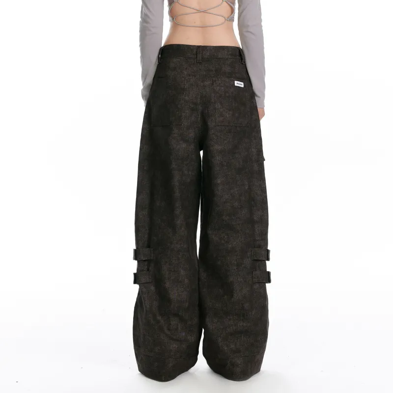 JIKOO Cargo Pants Women's Coffee-6