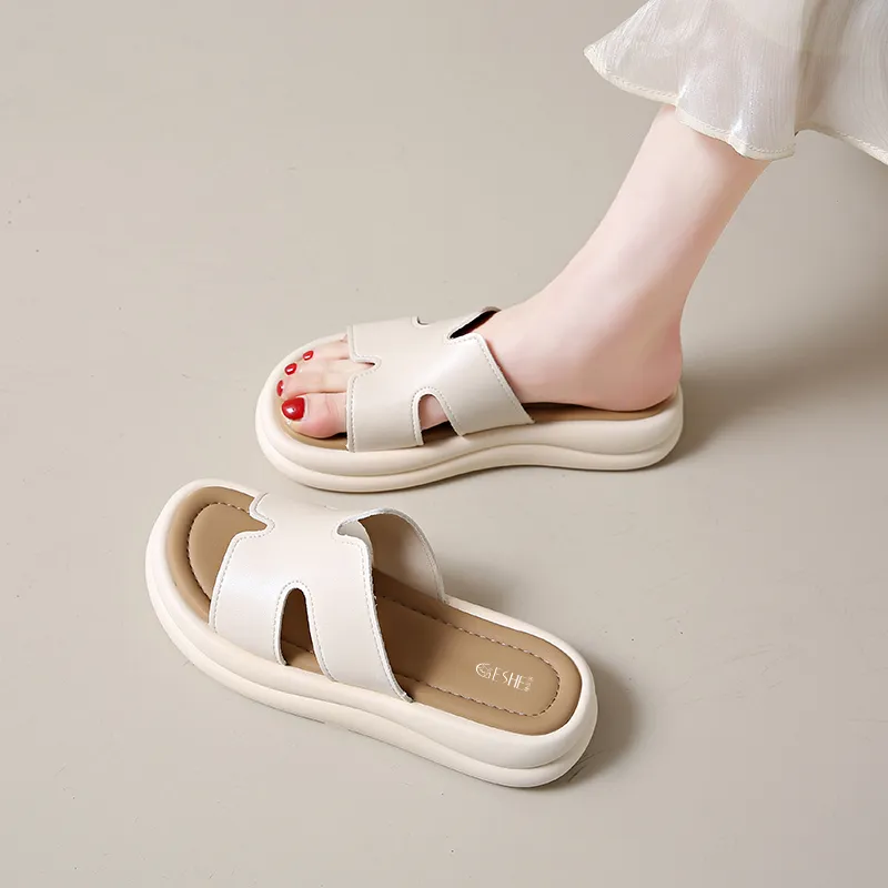 GESHE Rubber Sole Slip Resistant Slide Slippers Women's-9