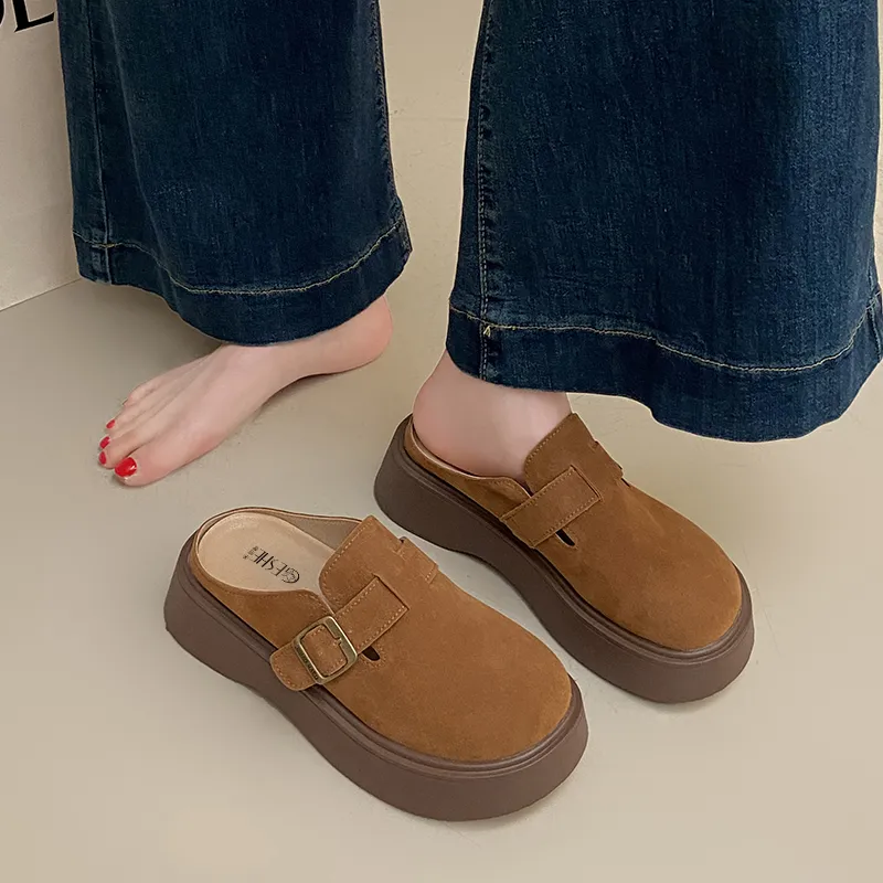 GESHE Rubber Sole Abrasion Resistant Closed Toe Slippers Women's-1