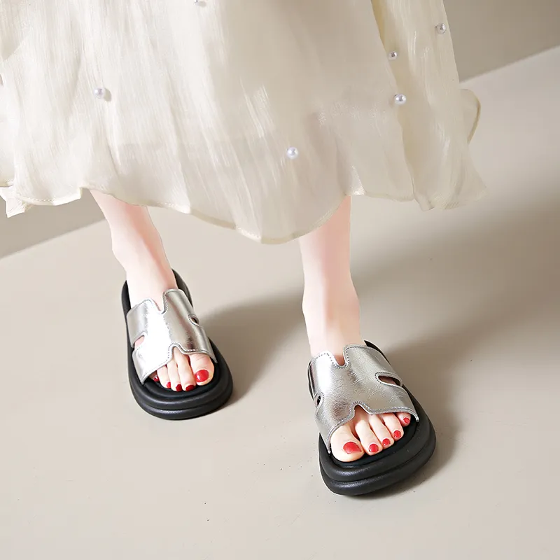 GESHE Rubber Sole Slip Resistant Slide Slippers Women's-3