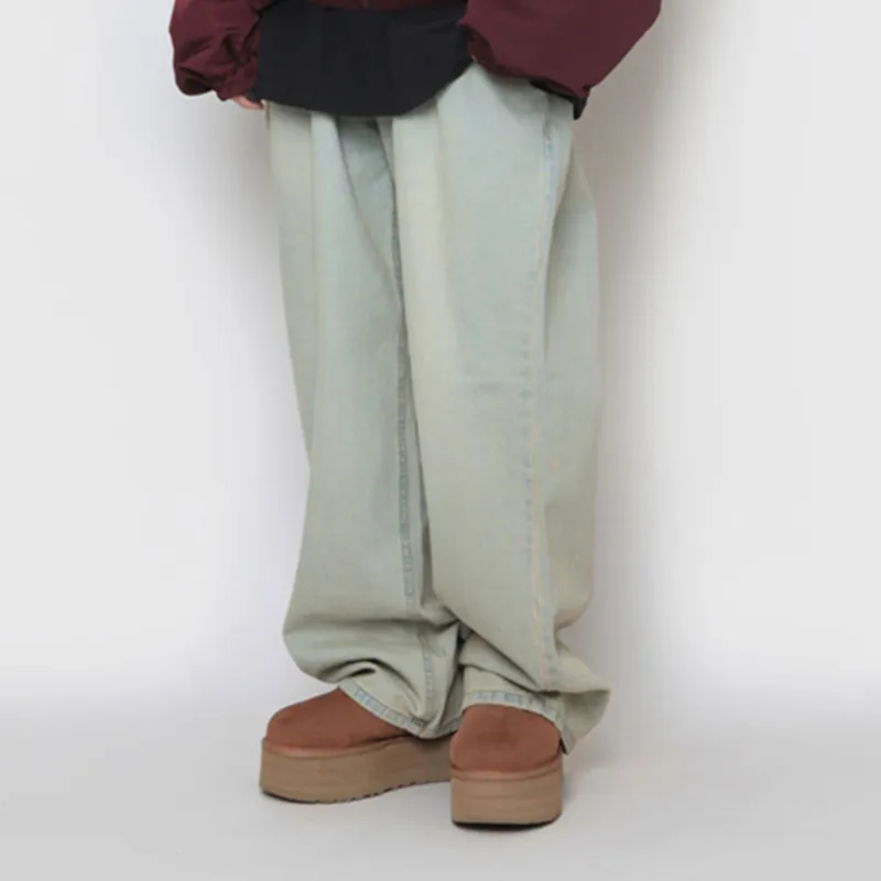 Menblero Jeans Unisex Yellow Mud-4