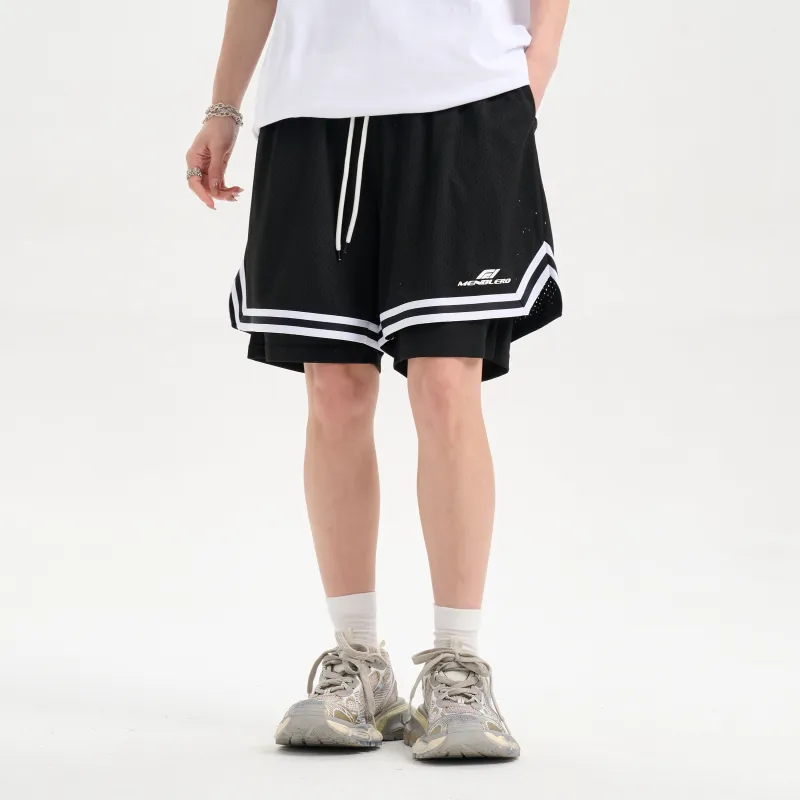 Menblero Basketball Shorts Unisex-2