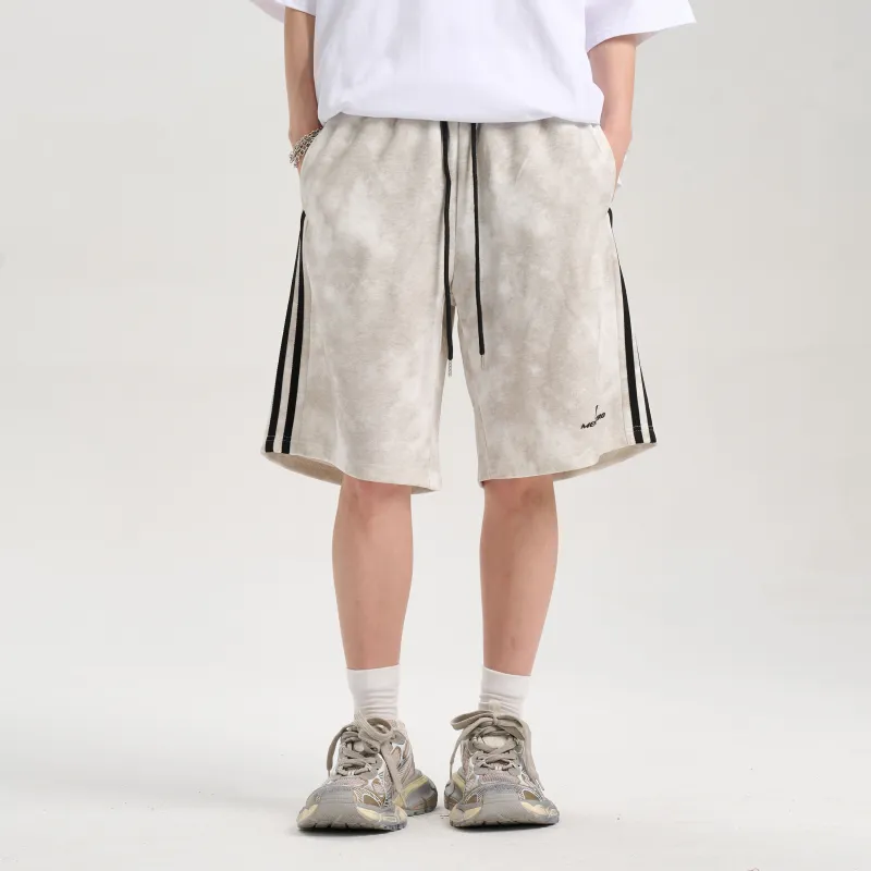 Menblero Casual Shorts Unisex White-2