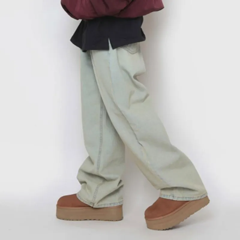 Menblero Jeans Unisex Yellow Mud-5