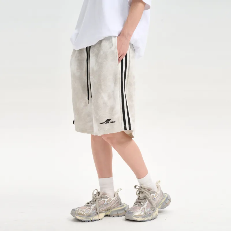 Menblero Casual Shorts Unisex White-5