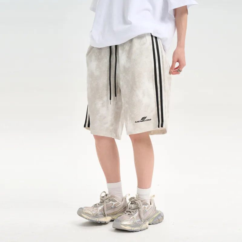 Menblero Casual Shorts Unisex White-4