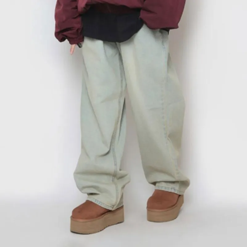 Menblero Jeans Unisex Yellow Mud-2