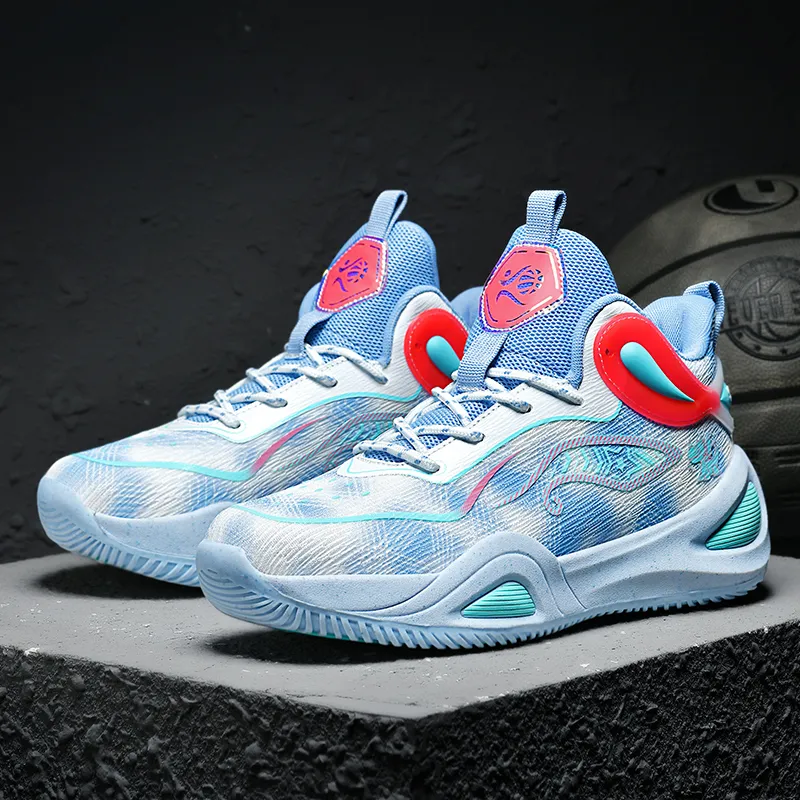 Black tailed Deer Shock Absorbers Slip Resistant, Abrasion Resistant, Breathable Mid Top Basketball Shoes Unisex-7