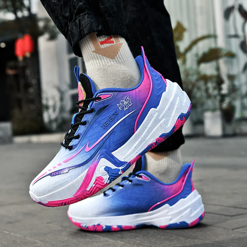 Black tailed Deer Shock Absorbers Slip Resistant Breathable Mid Top Basketball Shoes Unisex-21