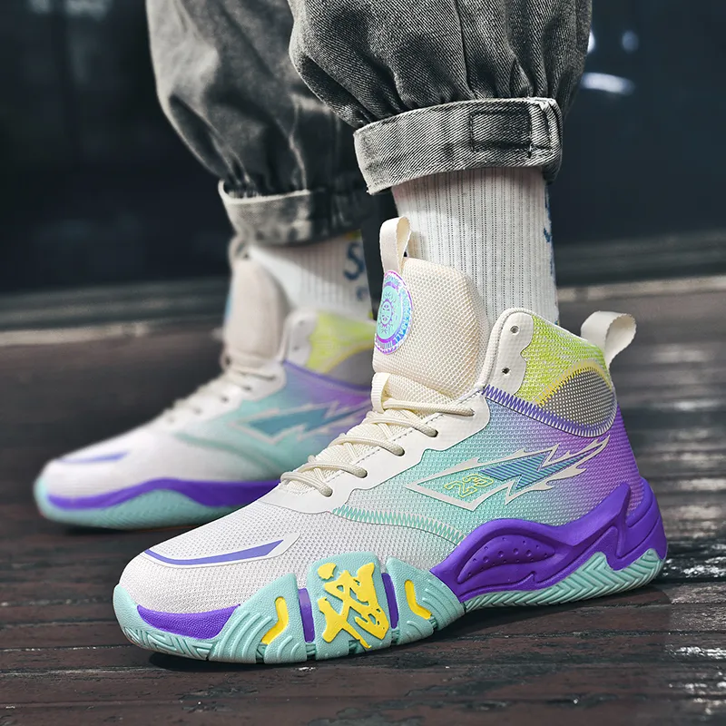 Black tailed Deer Shock Absorbers With Slip Resistant And Abrasion Resistant Properties Mid Top Basketball Shoes Unisex-4