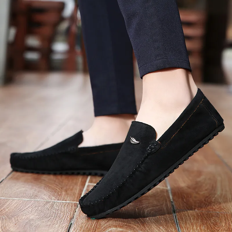 Black tailed Deer Loafers Men's-4