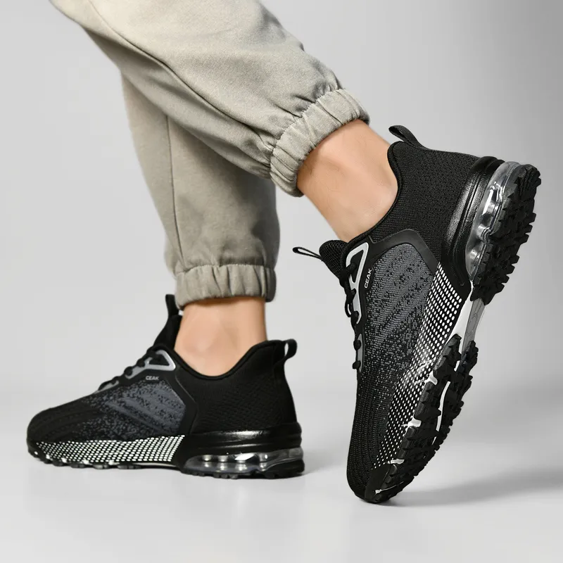 Black tailed Deer Slip Resistant And Breathable Low Top Air Cushion Casual Running Shoes Men's-2