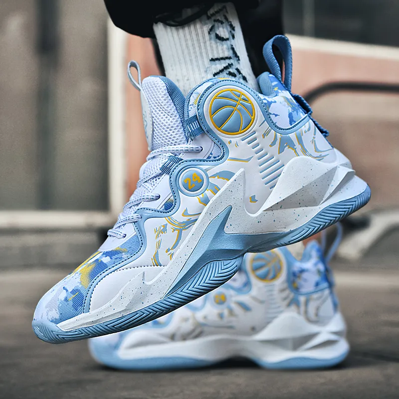 Black tailed Deer Shock Absorbers With Slip Resistant And Abrasion Resistant Properties Mid Top Basketball Shoes Unisex-17