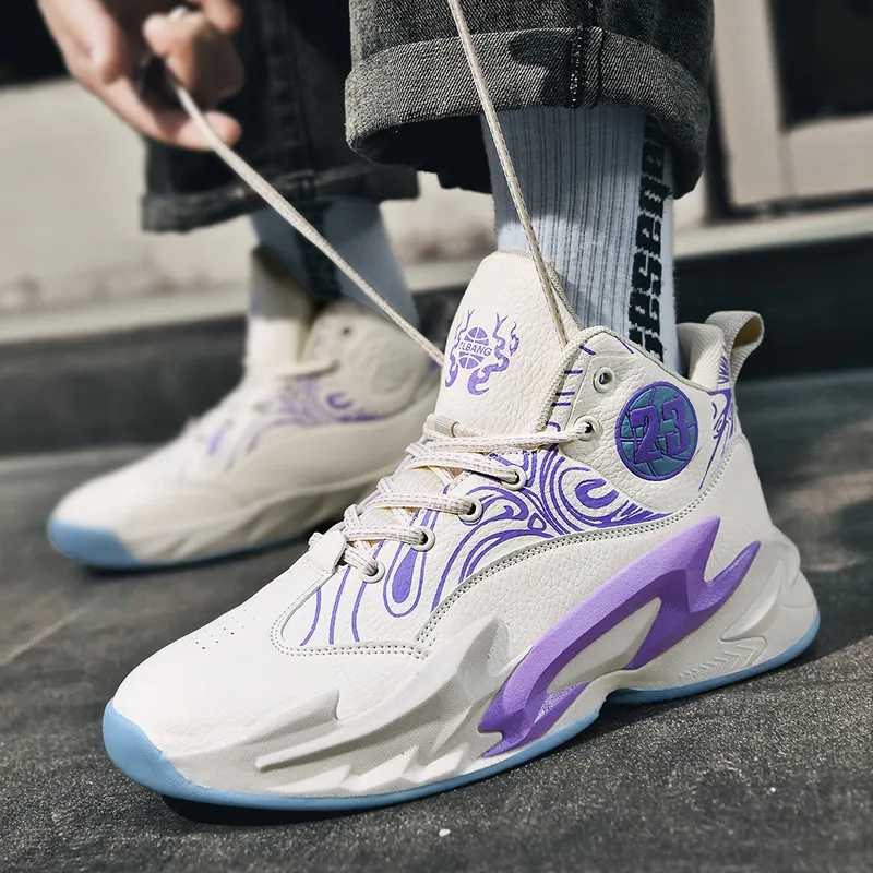 Black tailed Deer Shock Absorbers With Slip Resistant And Abrasion Resistant Properties Mid Top Basketball Shoes Unisex-23
