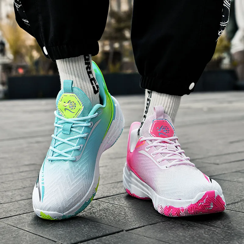 Black tailed Deer Shock Absorbers Slip Resistant Breathable Mid Top Basketball Shoes Unisex-26