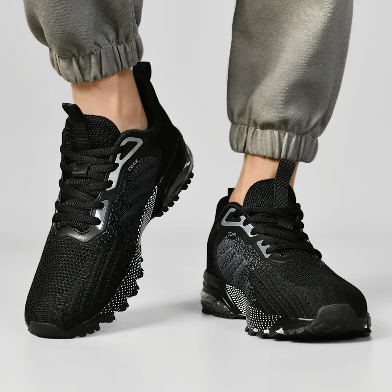 Black tailed Deer Slip Resistant And Breathable Low Top Air Cushion Casual Running Shoes Men's-4