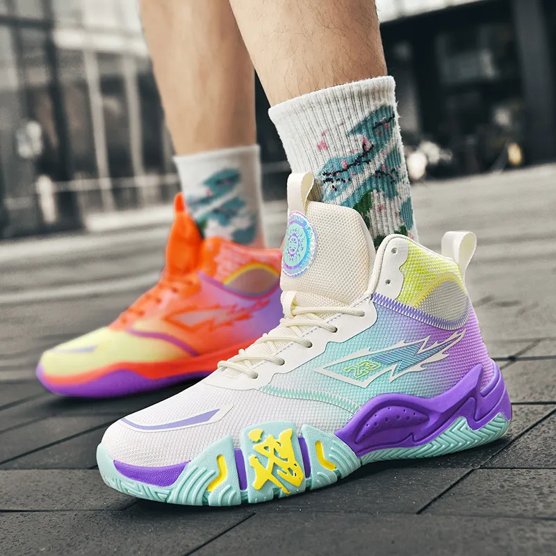 Black tailed Deer Shock Absorbers With Slip Resistant And Abrasion Resistant Properties Mid Top Basketball Shoes Unisex-23