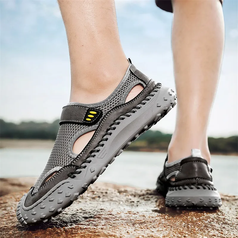 Black tailed Deer Slip Resistant And Breathable River Trekking Shoes Men's-12
