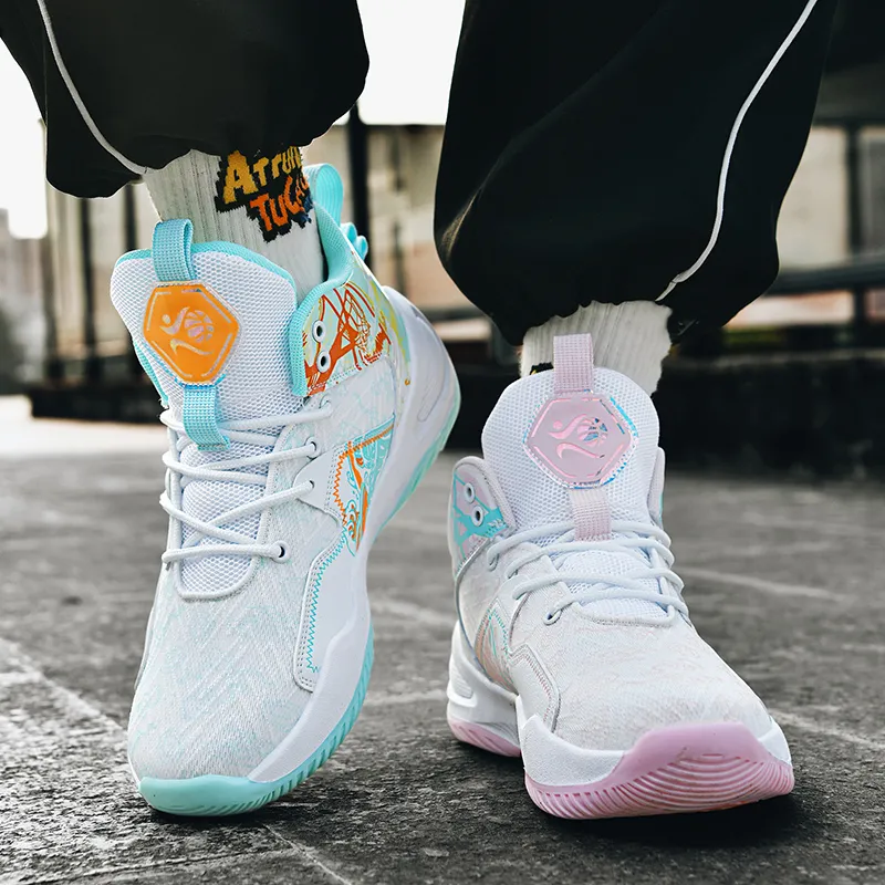 Black tailed Deer High Top Basketball Shoes Unisex-88
