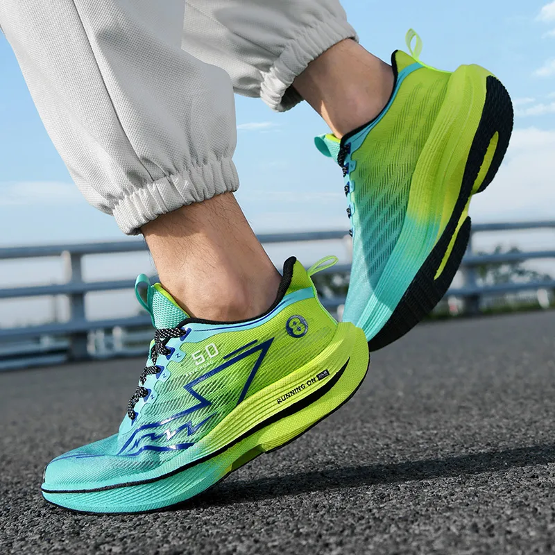 Black tailed deer Running Shoes Unisex Low Top Spring Green/Sunrise/Obsidian/Electric Glow/Flint Stones/Nightfall-3