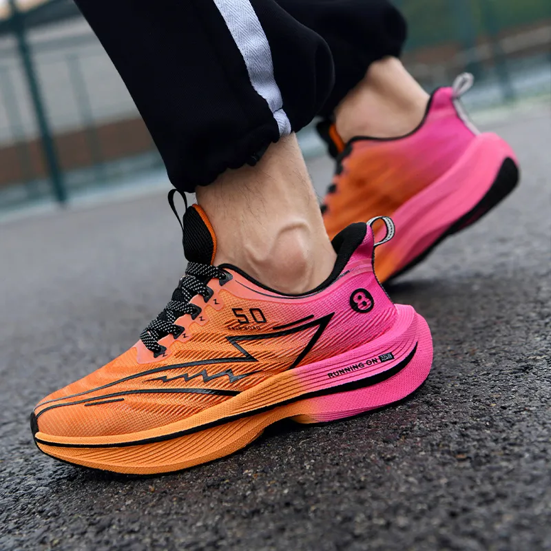 Black tailed deer Running Shoes Unisex Low Top Spring Green/Sunrise/Obsidian/Electric Glow/Flint Stones/Nightfall-27