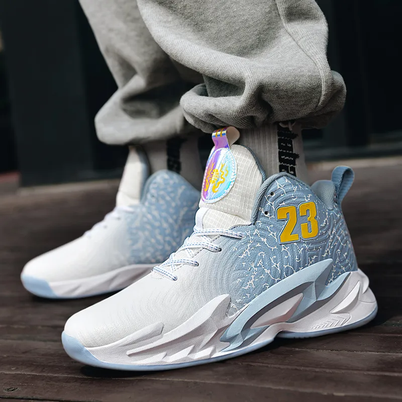 Black tailed Deer Shock Absorbers With Slip Resistant And Abrasion Resistant Properties Mid Top Basketball Shoes Unisex-11