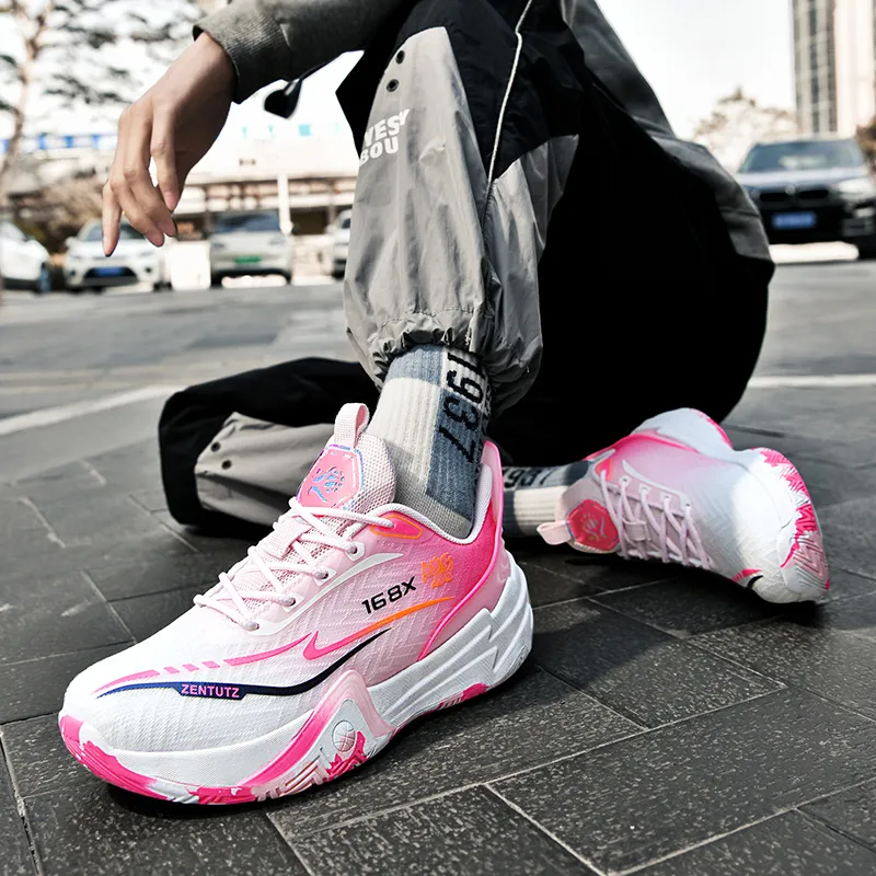 Black tailed Deer Shock Absorbers Slip Resistant Breathable Mid Top Basketball Shoes Unisex-10