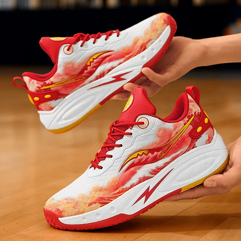 Black tailed Deer Shock Absorbers With Slip Resistant And Abrasion Resistant Properties Low Top Basketball Shoes Unisex-8