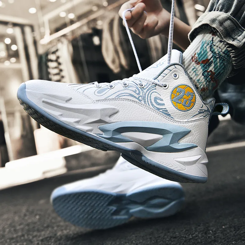 Black tailed Deer Shock Absorbers With Slip Resistant And Abrasion Resistant Properties Mid Top Basketball Shoes Unisex-5