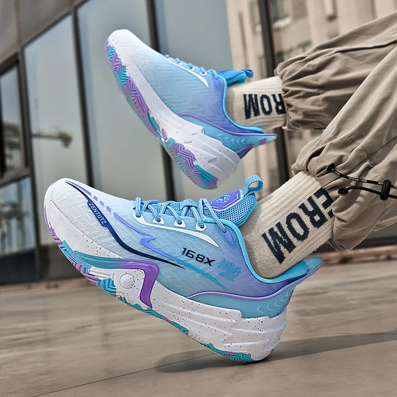 Black tailed Deer Shock Absorbers Slip Resistant Breathable Mid Top Basketball Shoes Unisex-15