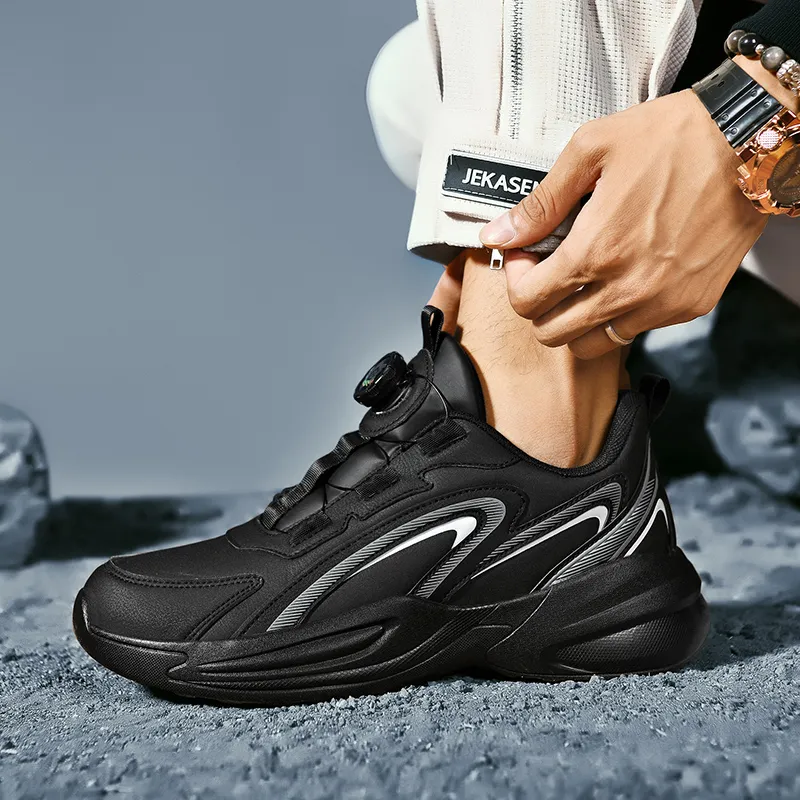 Black tailed Deer Cushioning Slip Resistant Coverage Mid Top Casual Running Shoes Unisex-13