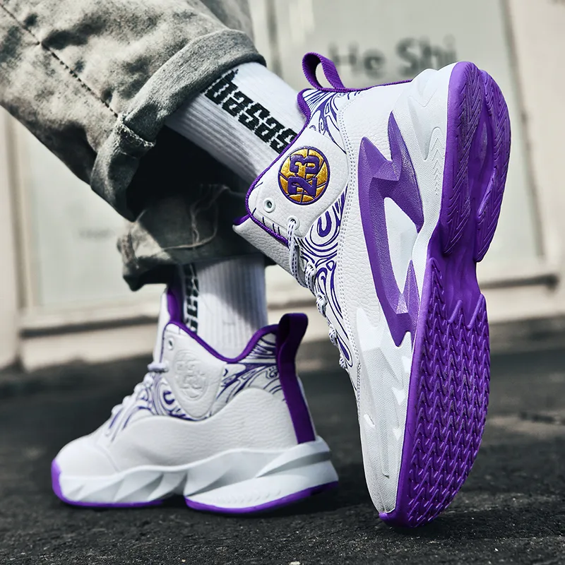 Black tailed Deer Shock Absorbers With Slip Resistant And Abrasion Resistant Properties Mid Top Basketball Shoes Unisex-15