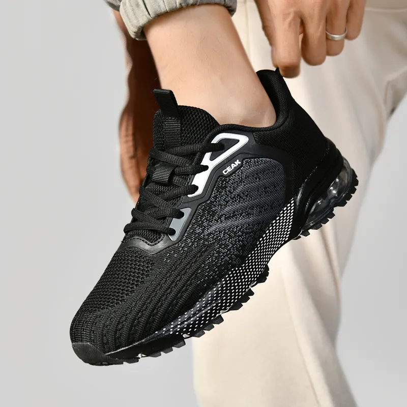 Black tailed Deer Slip Resistant And Breathable Low Top Air Cushion Casual Running Shoes Men's-5
