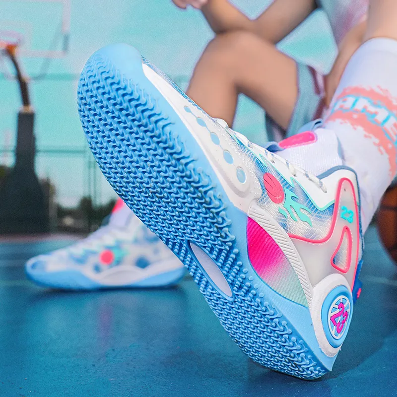 Black tailed Deer Shock Absorbers With Slip Resistant And Abrasion Resistant Properties Mid Top Basketball Shoes Unisex-15