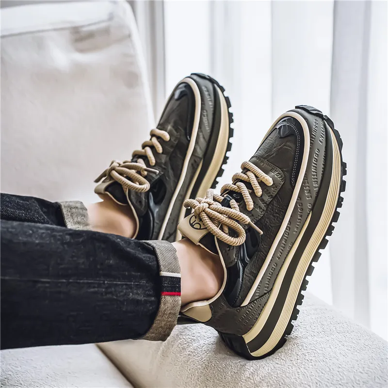 Black tailed Deer Slip Resistant And Breathable Low Top Casual Shoes Men's-12