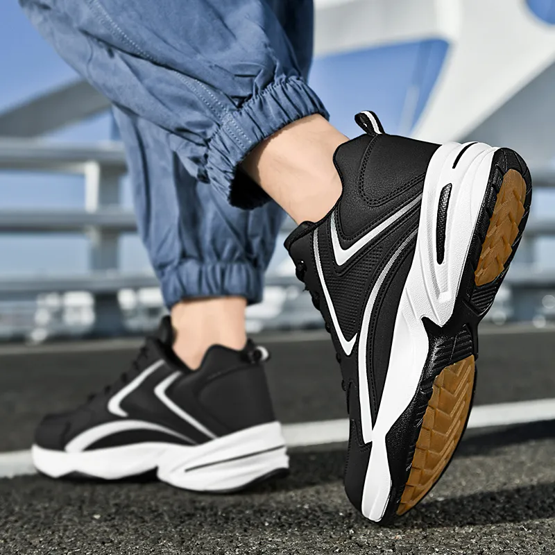 Black tailed Deer Cushioning, Slip Resistant, And Abrasion Resistant Mid Top Casual Running Shoes Men's-4