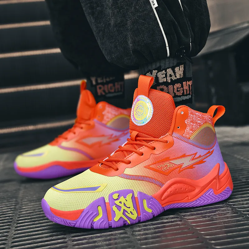 Black tailed Deer Shock Absorbers With Slip Resistant And Abrasion Resistant Properties Mid Top Basketball Shoes Unisex-16