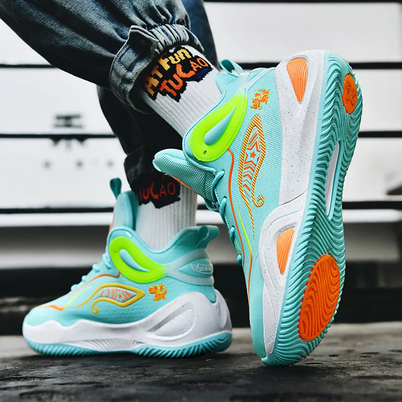 Black tailed Deer Shock Absorbers Slip Resistant, Abrasion Resistant, Breathable Mid Top Basketball Shoes Unisex-32