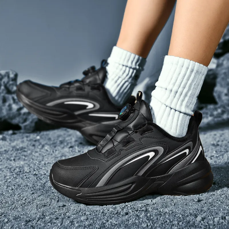 Black tailed Deer Cushioning Slip Resistant Coverage Mid Top Casual Running Shoes Unisex-36