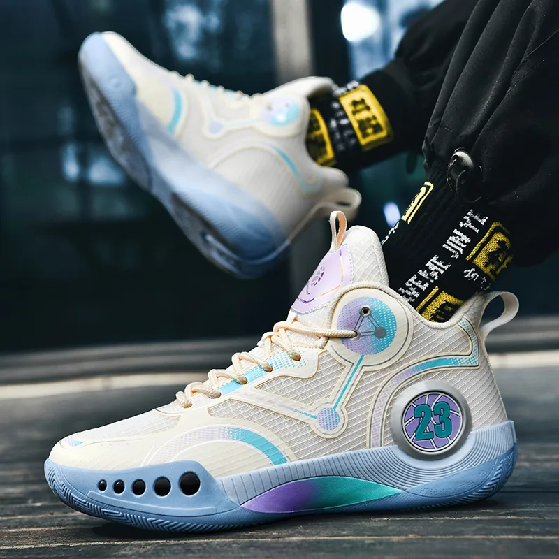 Black tailed Deer Cushioning, Slip Resistant, Abrasion Resistant, Breathable, Thermal High Top Basketball Shoes Unisex-4