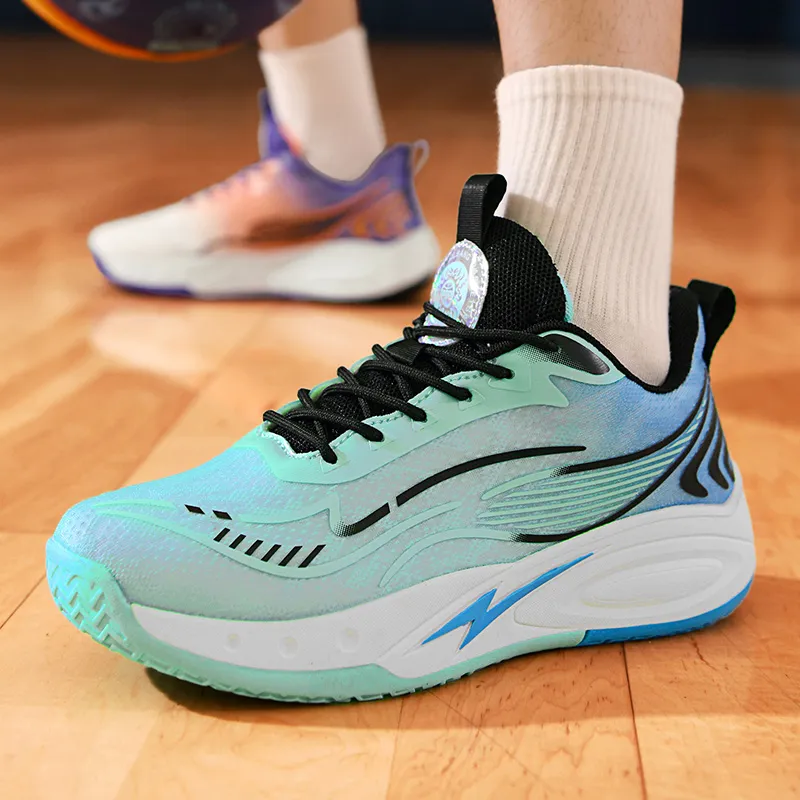 Black tailed Deer Anti Slip Wear Resistant Mid Top Basketball Shoes Unisex-21