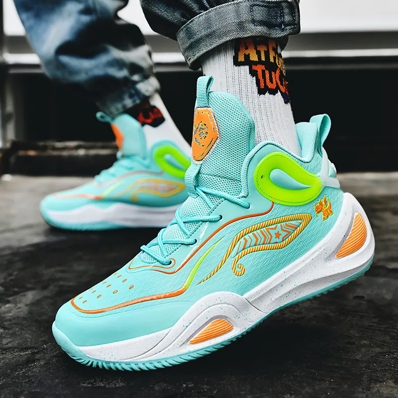 Black tailed Deer Shock Absorbers Slip Resistant, Abrasion Resistant, Breathable Mid Top Basketball Shoes Unisex-33