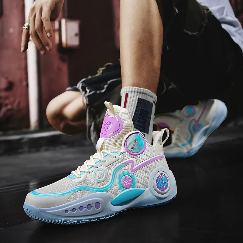 Black tailed Deer Cushioning, Slip Resistant, And Abrasion Resistant High Top Basketball Shoes Unisex-6