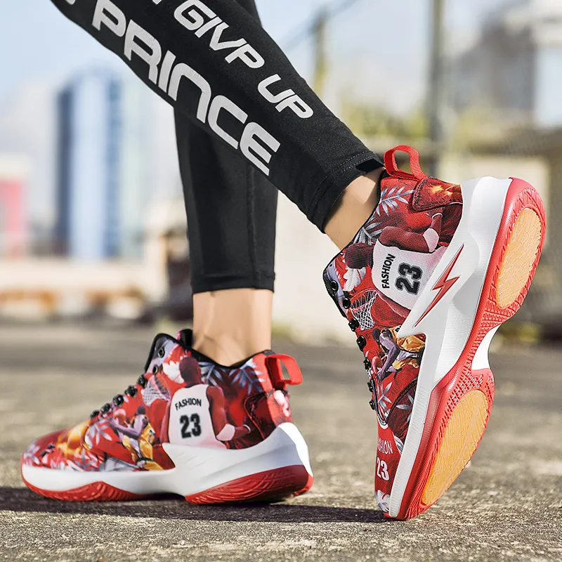 Black tailed Deer Shock Absorbers With Slip Resistant And Abrasion Resistant Properties Mid Top Basketball Shoes Men's-18